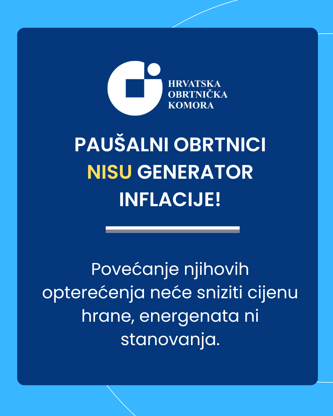 HOK: Novi nameti za paušalne obrtnike ugrožavaju malo poduzetništvo i pravnu sigurnost
